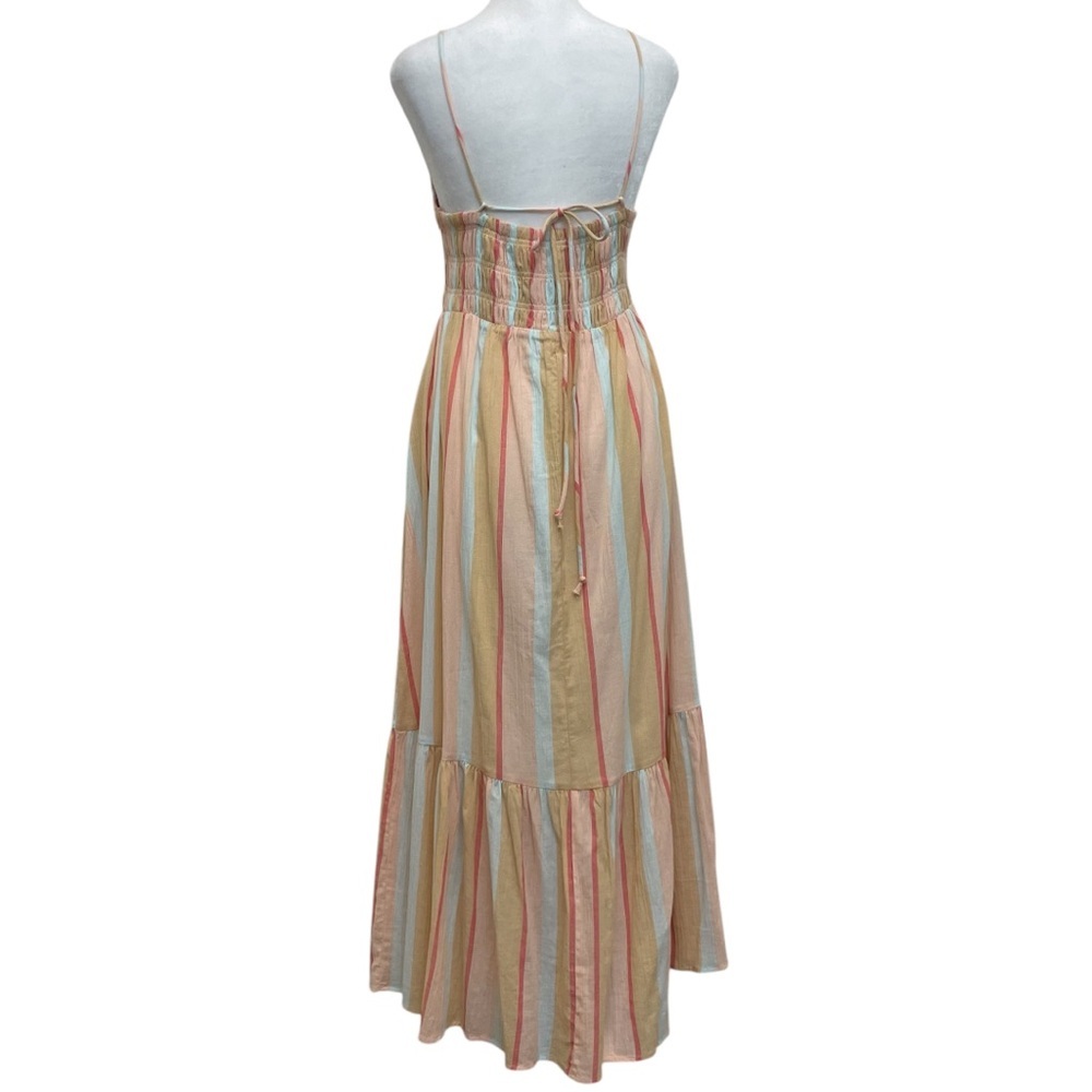 Z Supply Pastel Crinkle Gauze Smocked Upper Midi Maxi Sun Dress - Picture 5 of 14